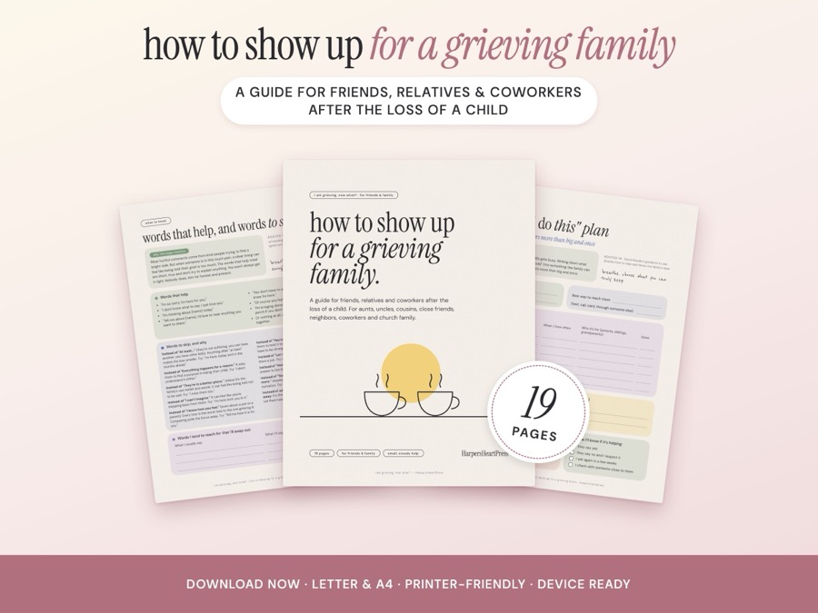 How to Show Up for a Grieving Family workbook